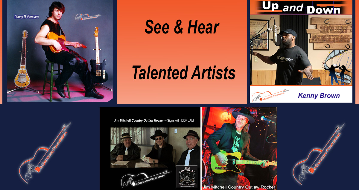Listen to the artists affilliated with the Danny DeGennaro Foundation